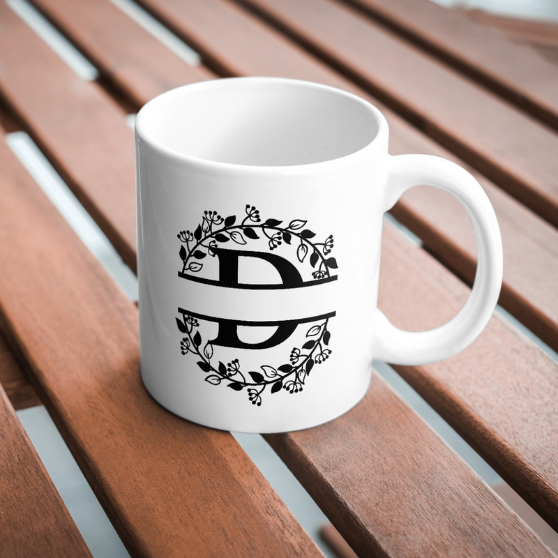 Cute Split Monogram Letters SVG Bundle Family Monogram Font Alphabet SVG Cut Files For Cricut Silhouette 3