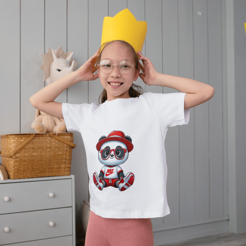 Cute Trendy Nike Panda Logo Design For TShirts Cups Kids Apparel Custom Digital Downloads 5