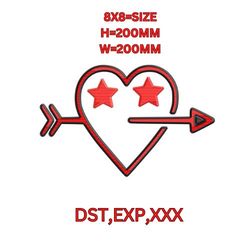 cute embroidered heart t-shirt logo cute and comfortable perfect gift for loved ones"unique gift for valentine's day.