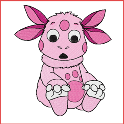 lunatic embroidery design - multiple formats available.