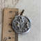Vintage Christian Silver Plated Pendant Jesus Chain Necklace Sterling Silver 925 Marked 1