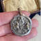 Vintage Christian Silver Plated Pendant Jesus Chain Necklace Sterling Silver 925 Marked 5