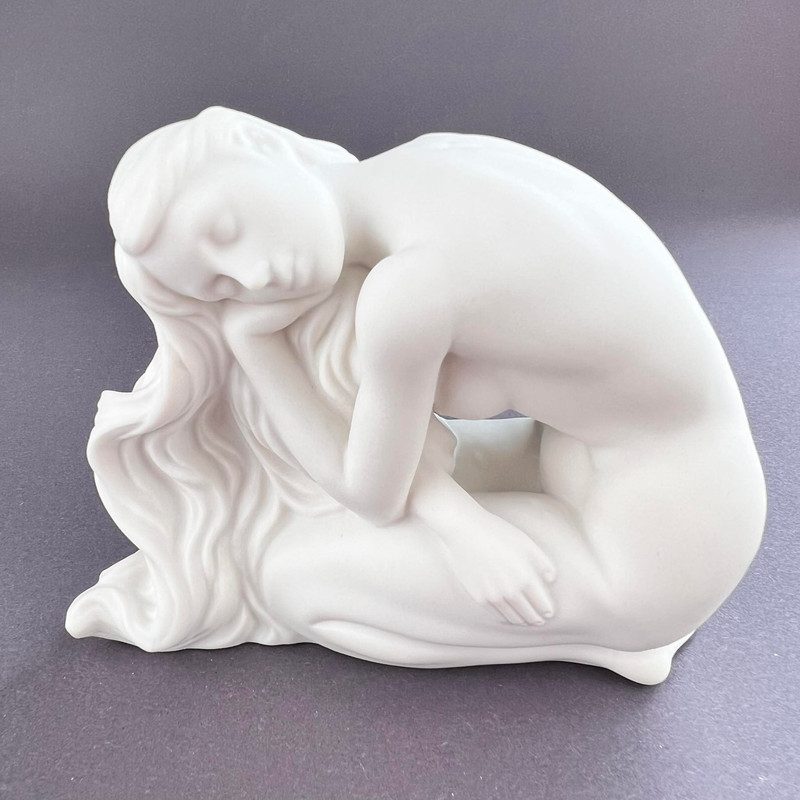 Naked Girl Lady Statue Figure Porcelain Bronze Home Decor Made In Italy 9 Cm 0