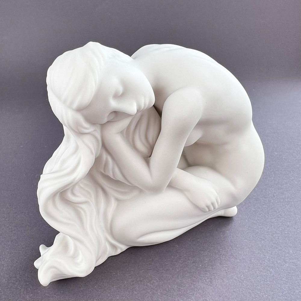 Naked Girl Lady Statue Figure Porcelain Bronze Home Decor Made In Italy 9 Cm 1