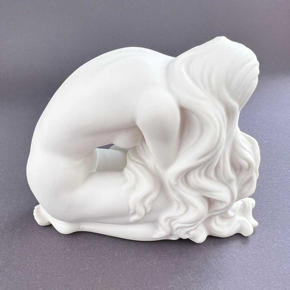Naked Girl Lady Statue Figure Porcelain Bronze Home Decor Made In Italy 9 Cm 2