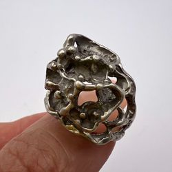 designer fashion vintage sterling silver 925 women's jewelry ring stamped s 7.5