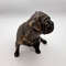 Antique Collectible Bronze Brass Figure Statue Dog Bulldog Home Decor 6