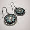 Vintage Womens EarringsOrnament Protection916 Sterling SilverJewelryEnamel 1