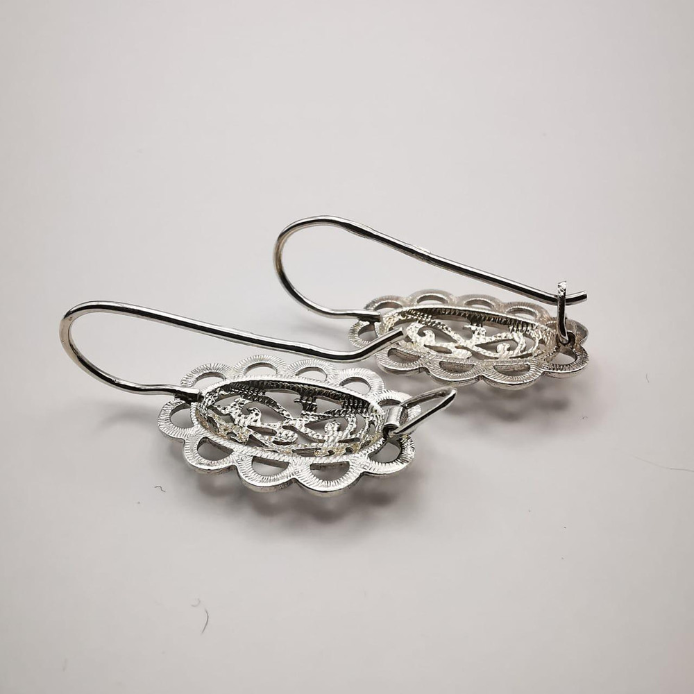Vintage Pre Owned Womens Earrings Light Joy 925 Sterling Silver Jewelry 1