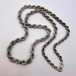 vintage soviet silver 875 women's men's jewelry chain necklace marked 39.9 gr