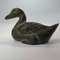 Heavy Antique Bronze Mini Figure Statue Bird Duck Collectible Home Decor 1