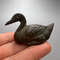 Heavy Antique Bronze Mini Figure Statue Bird Duck Collectible Home Decor 2