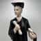 Porcelain Figure Statue Figurine Student Graduation Boy Pavone Brand From Italy 5