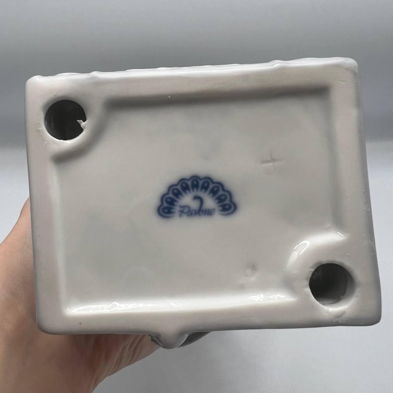 Porcelain Figure Statue Figurine Student Graduation Boy Pavone Brand From Italy 7