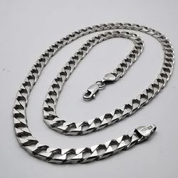 vintage beautiful jewelry chain, 925 sterling silver, signed 28.25g