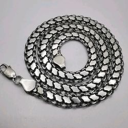 vintage beautiful jewelry chain, 925 sterling silver, signed 27,09g