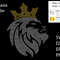 Crown Lion Rhinestone Template 0