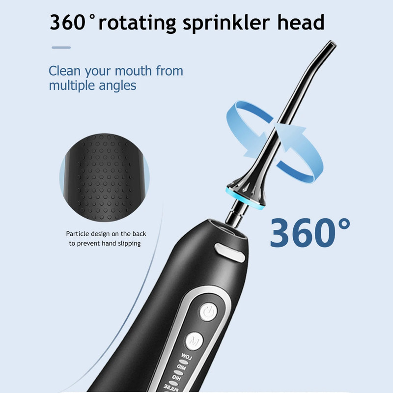 Oral Irrigator USB Rechargeable Water Flosser Portable Dental Water Jet 300ML Water Tank Waterproof Teeth Cleaner For Or 2