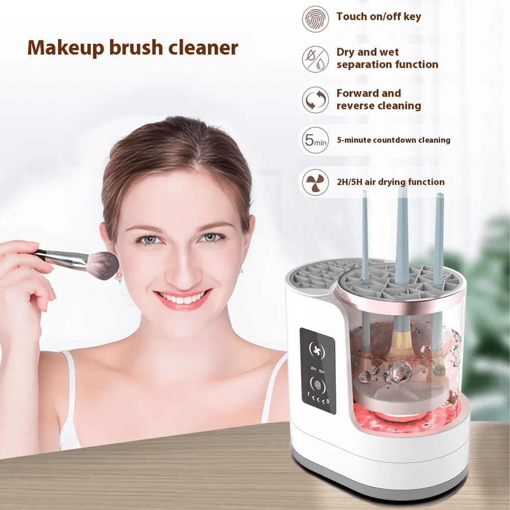Electric Makeup Brush Cleaner Rechargeable Makeup Brushes Cleaning Tool Automatic Makeup Brush Clea 0