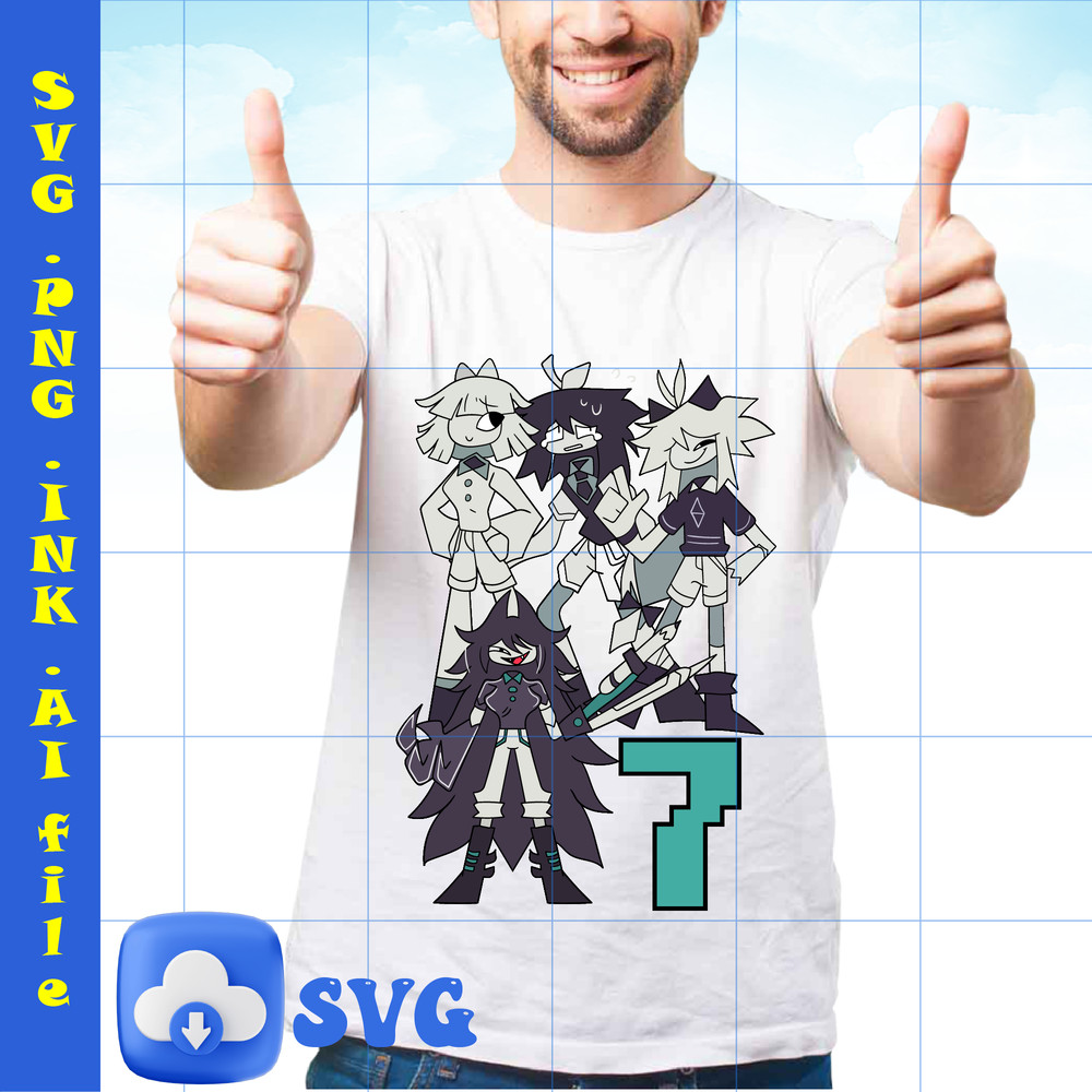 Customizable 7th Miss Circle TShirt SVGDigital File Abbie Png Claire Png Printable TShirt For 6th Birthday Gift 1