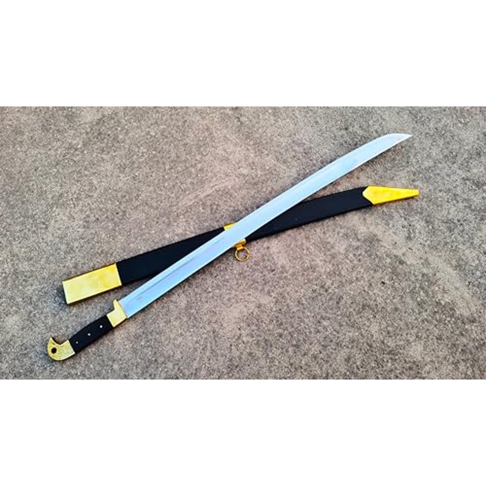 Classical Chinese Sword Ninja Sword Katana Sword Historical Traning Sword Halloween Costumewith Wooden Scabbard 1