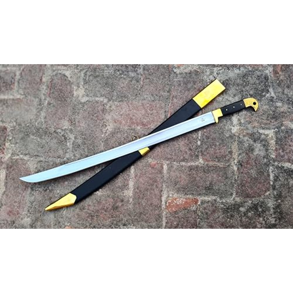 Classical Chinese Sword Ninja Sword Katana Sword Historical Traning Sword Halloween Costumewith Wooden Scabbard 3