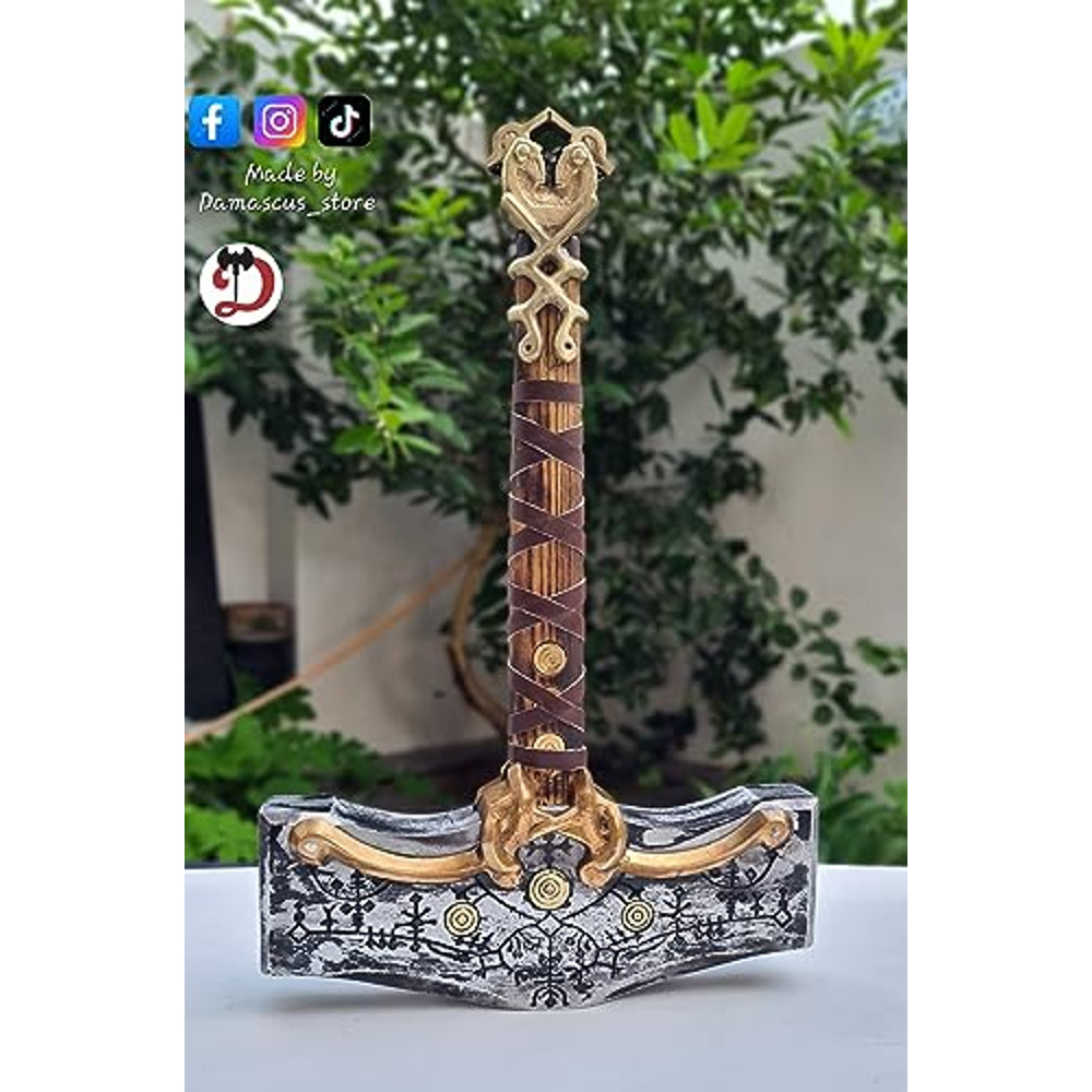 Mjolnir Hammer From God Of War Thor Norse Vikings Hammer Of Thunder God Of War Ragnarok Thor Hammer 2