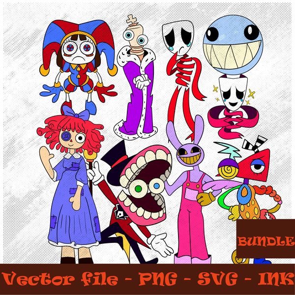 Gangle Vector Graphic The amazing digital circus SVG, Pomni Head, Gangle, Jax, Rag | Inspire ...