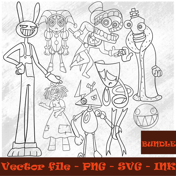 Gangle Vector Graphic The amazing digital circus SVG, Pomni Head, Gangle, Jax, Rag | Inspire ...