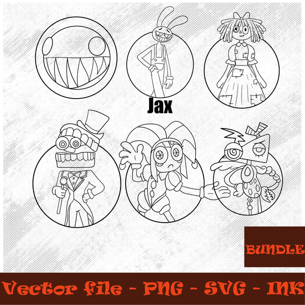 Gangle Vector Graphic The amazing digital circus SVG, Pomni Head, Gangle, Jax, Rag | Inspire ...
