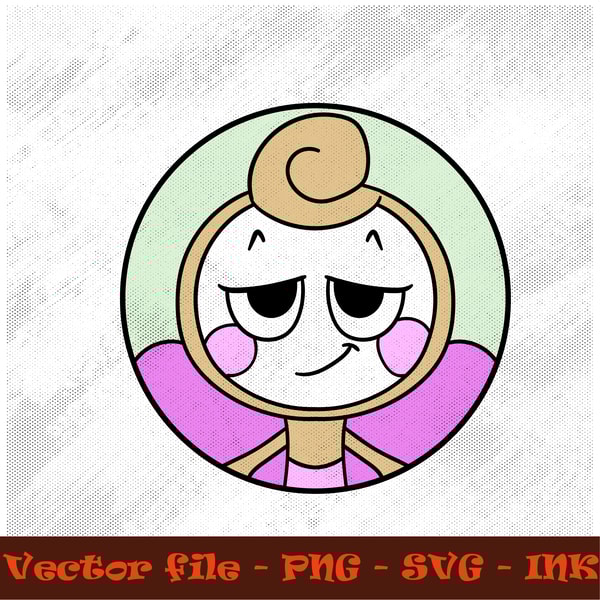 Glisten Sticker Dandy World Circut Design SVGPNGInkInstant DownloadVector Project 0