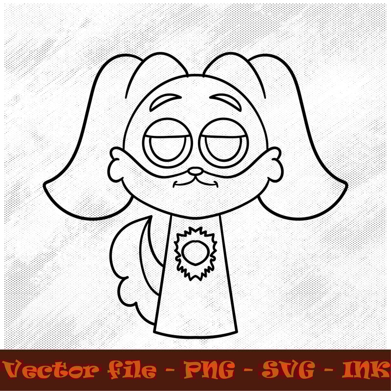 Sprunki Dogday SVG Sprunki Increedibox Coloring Pages Circut Design SVGPNGInkInstant Download Vecto 1