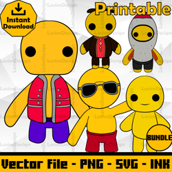 bundle wobbly life svg, wobbly life png wobbly life coloring pages, svg,png,ink,digital download