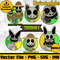 Bundle Zoonomaly SVGPNGEyes Opened Rabbit Monster Sticker SVGFriendly Cow Sticker SVGPNGInkDigital Download 0