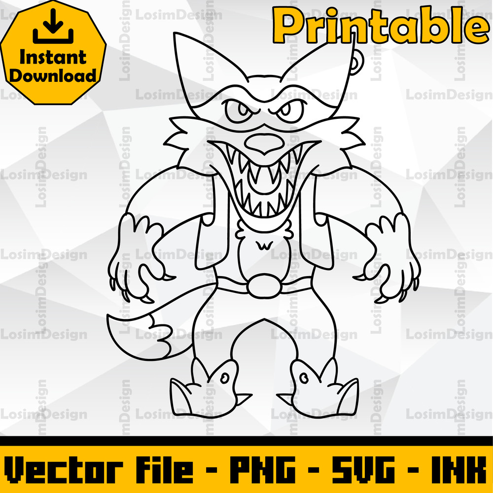 Editable Jaxon Jackyl PNG Clucky From Cluckys Logic Cut File Coloring PagesSVGPNGInk 1