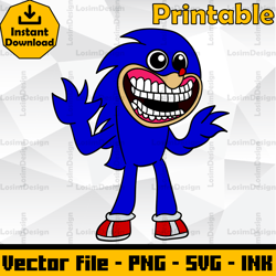 editable shin sonic svg cut file,sonic coloring pages,svg, png, ink.