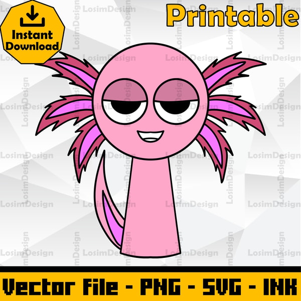 Sprunki File Download Sprunki Increedibox SVG Cut file, Axcel Sprunki Coloring Pag | Inspire ...