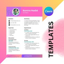 professional cv template modern & elegant resume design editable & printable instant download