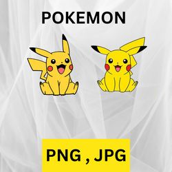 premium png pokemon files high-quality transparent files for scrapbooking, t-shirts, & more digital download