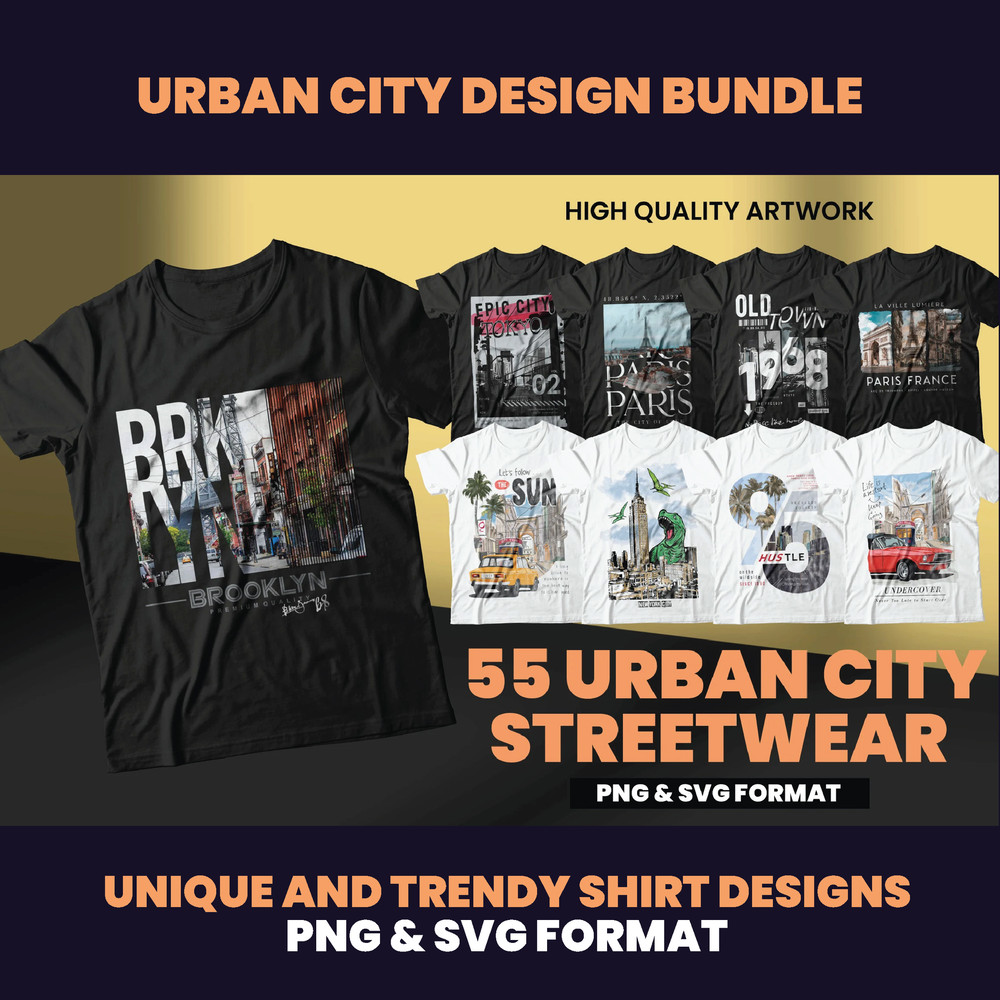 55 Urban City Streetwear Designs Shirt Design Cities Design City Design Urban Shirt Designs Graphics Tees DTF DTG 0