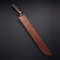 Handmade D2 Steel Hunting Machete Sword Sharp Blade Edge  Leather Sheath Summit Seeker  Enduring Spirit Blade 1