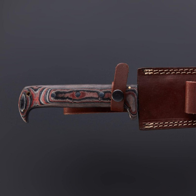 Custom Handmade D2 Tool Steel Hunting Machete Sword Wild Frontier Blade Survivor Edge Beachmaster Cleaver Machete 1