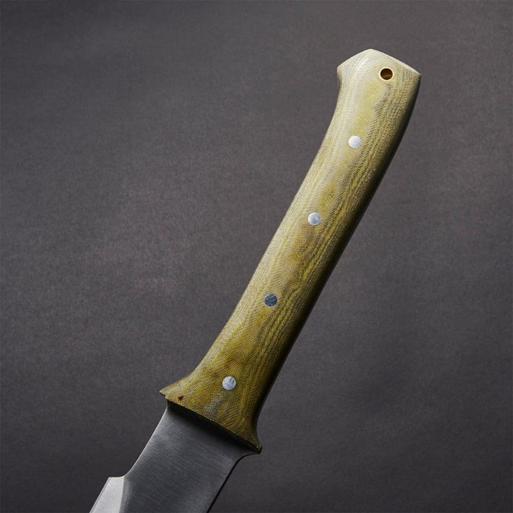 Custom Handmade D2 Tool Steel Hunting Machete Sword  Brown Leather Sheath Cutting Edge Durable Ideal For Outdoor 2