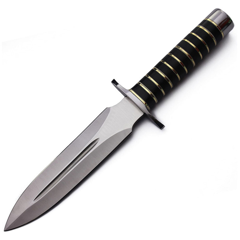 BOOT DAGGER HANDMADE D2 TOOL STEEL COMBAT DAGGER KNIFE SHARP BLADE  STUNNING HANDLE 0