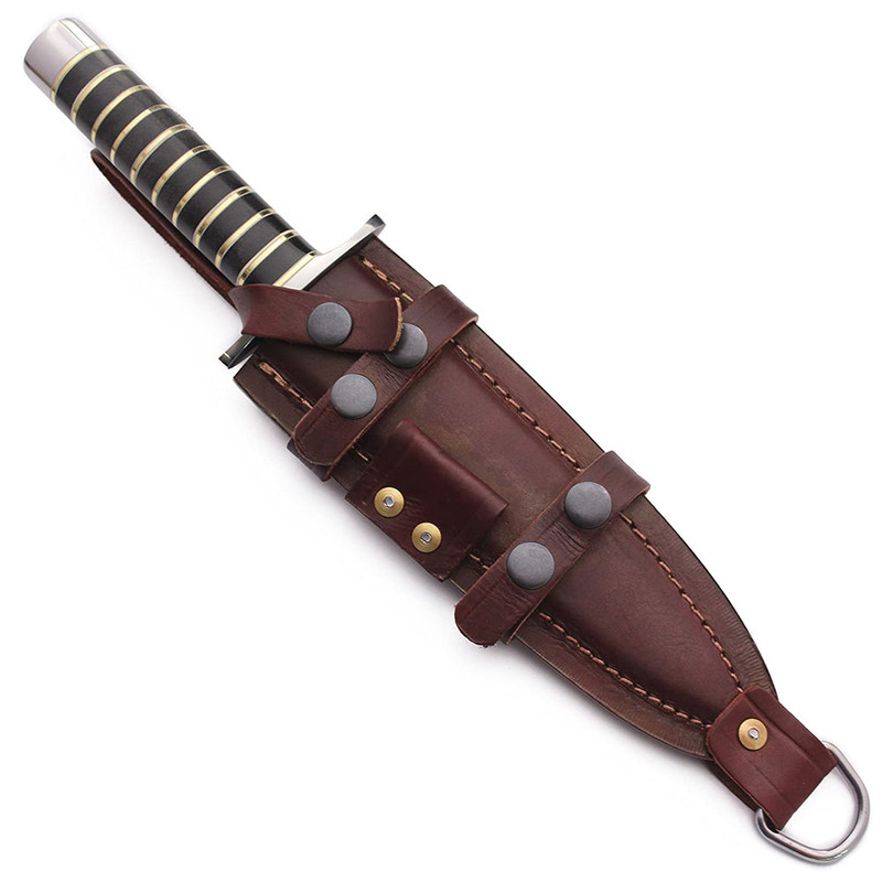 BOOT DAGGER HANDMADE D2 TOOL STEEL COMBAT DAGGER KNIFE SHARP BLADE  STUNNING HANDLE 2