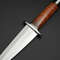 COMBAT DAGGER HANDMADE D2 STEEL HUNTING DAGGER KNIFE LEATHER HANDLE  SHEATH 1