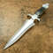 D2 TOOL STEEL CLASSIC DAGGER HANDMADE COMBAT DAGGER KNIFE SHEATH LUXURY DAGGER 4