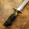 DAGGER KNIFE HANDMADE D2 TOOL STEEL CUSTOM DAGGER KNIFE  SHEATH HORN HANDLE CLASSIC DESIGN 1