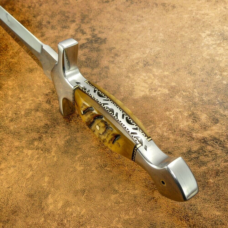 LUXURY DAGGER D2 TOOL STEEL BLADE NEEDLE POINT DAGGER HUNTING KNIFE CAMPING TOOL  OUTDOOR USE 2