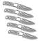 8 HANDMADE DAMASCUS STEEL FULL TANG BLANK BLADES LOT 5 PCS TACTICAL HUNTING KNIVES SURVIVAL KNIVES 0